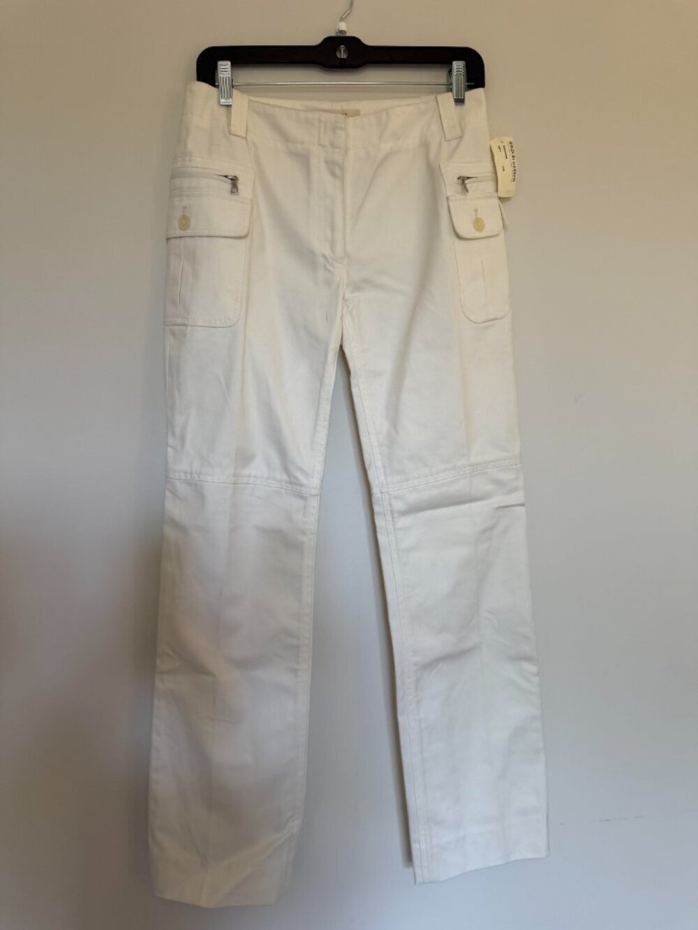 Marc Jacobs Straight Leg Cargo Pants Utility Minimalist Gorpcore White - NWT - 2
